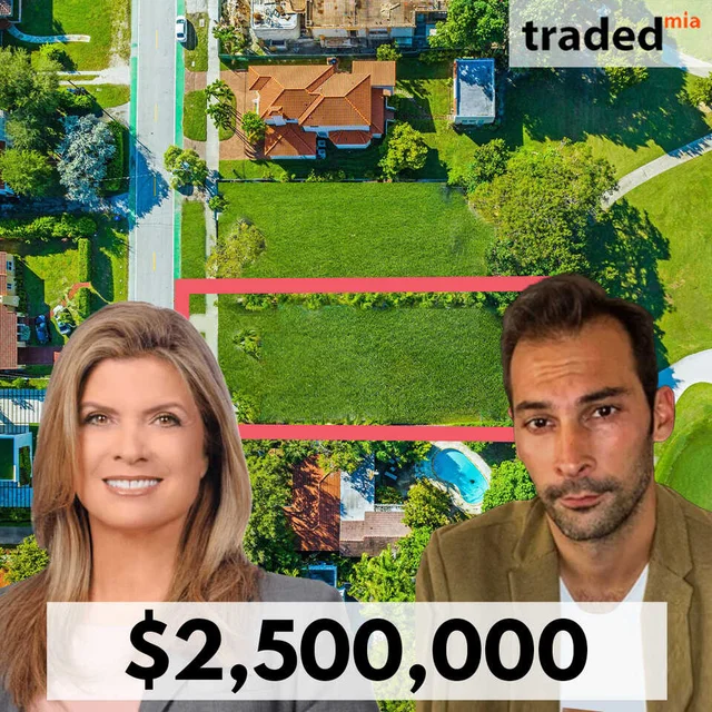 Traded MIA yayını: sınırları işaretlenmiş, $2,500,000 tutarında satılan arsa, Erman Adanir ile.